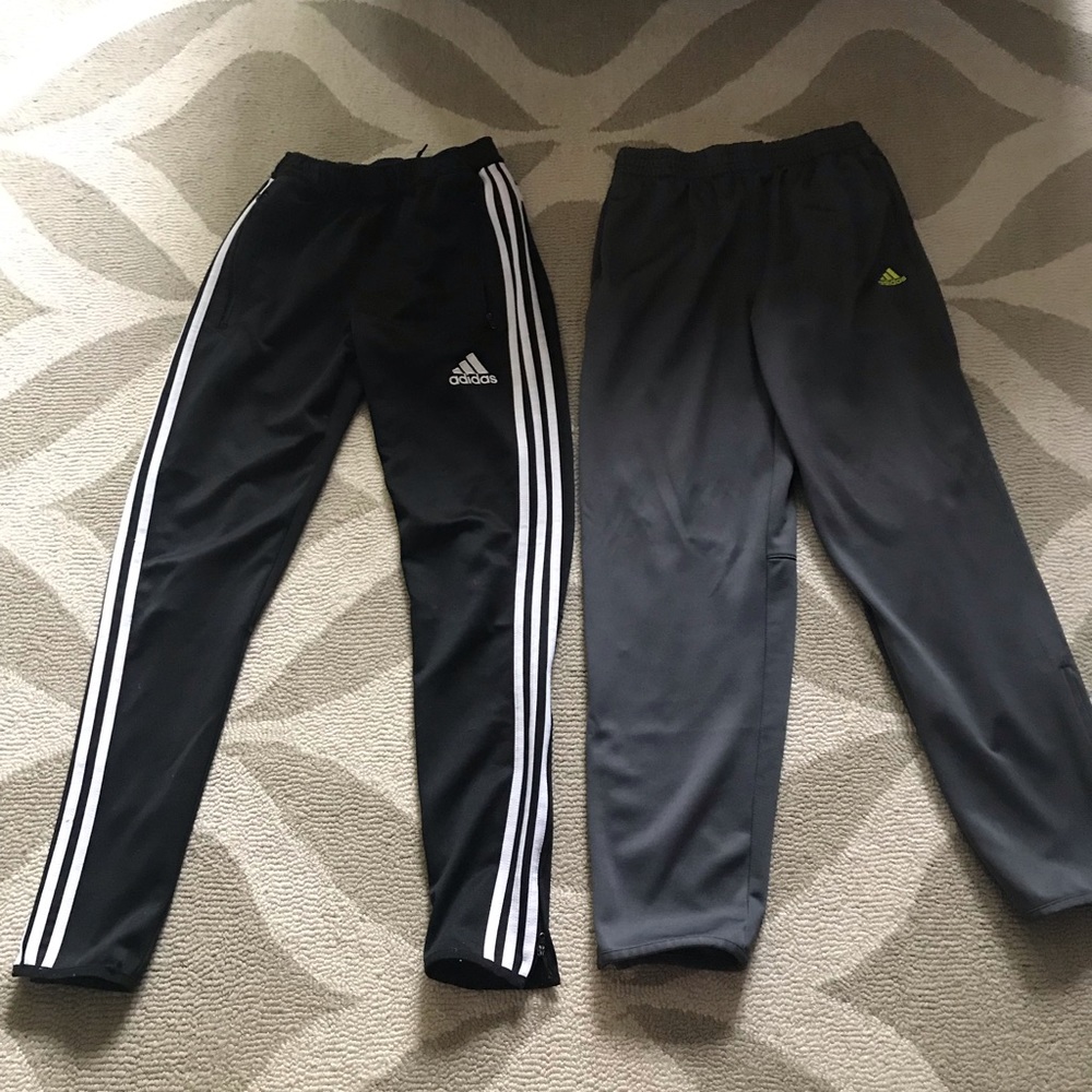 2 pair Adidas Boys training pants